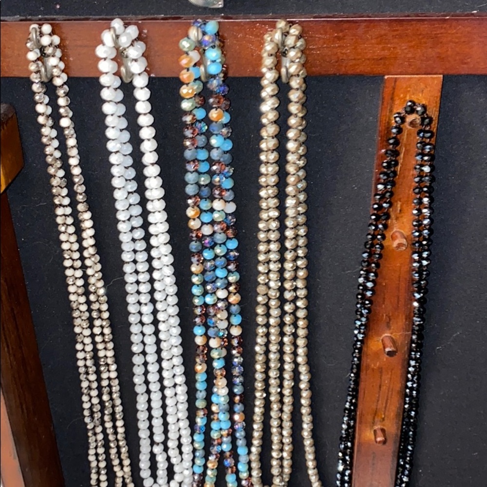 Boutique long wrap around necklaces